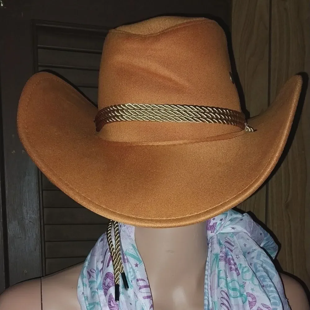 Vintage western style outdoor cowboy hat - Picture 6 of 9